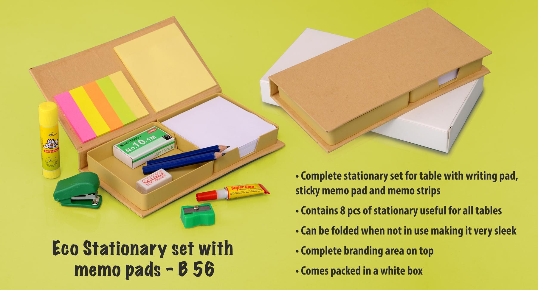 Eco Stationary set with memo pads B-56