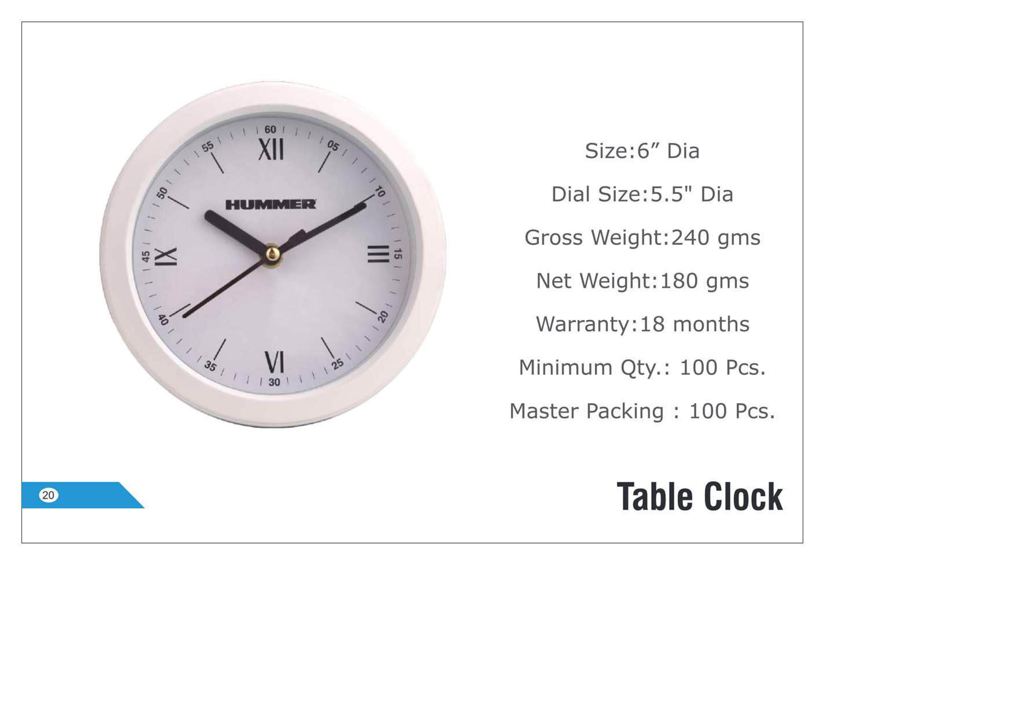 Analog Alarm Clock, 4 Inch Silent Small Plastic Clock ,Battery Operated, Simply