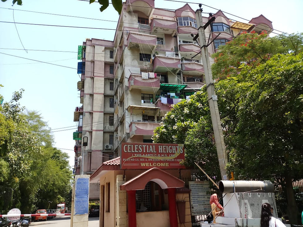Best Society Flat for Sale in Celestial Heights Apartment, Dwarka, Delhi,India