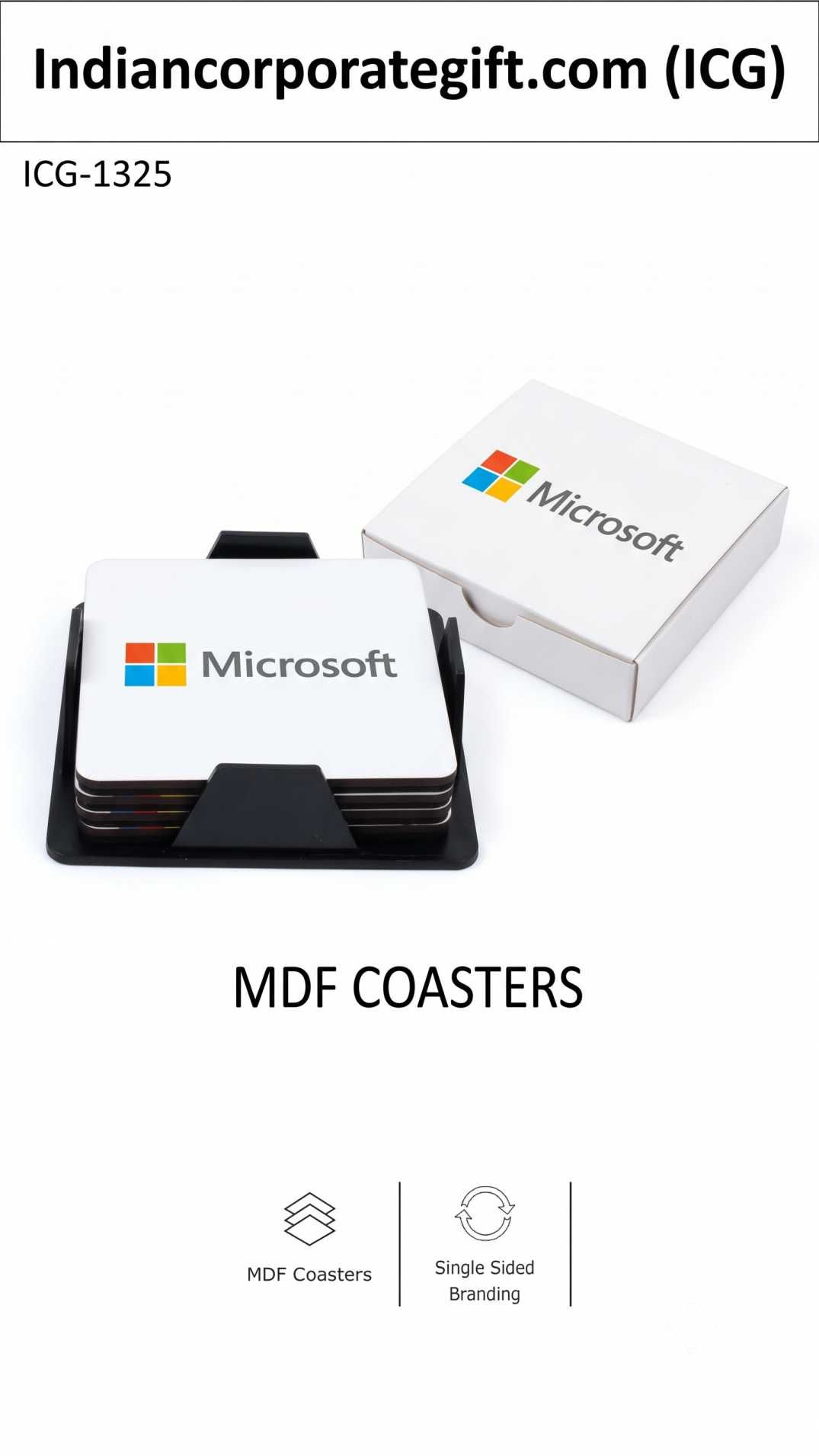 Customized MDF Coasters Set ICG-1325 at Lowest Price in Bengaluru by ICG