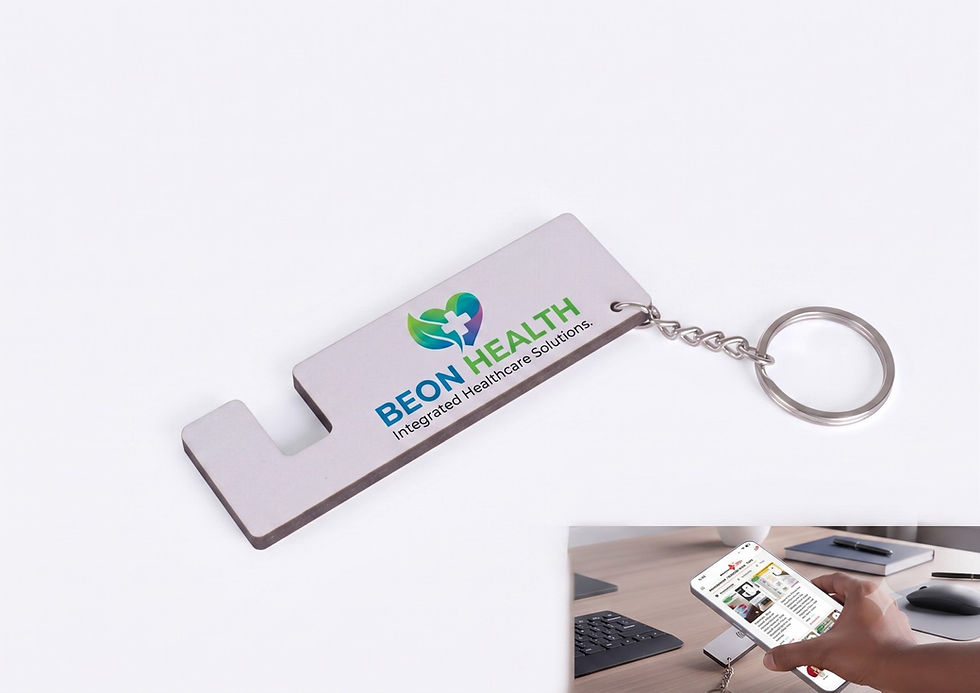 custom MDF Mobile Stand Keychain CI IMP 1144 by Indian Corporate Gift ICG