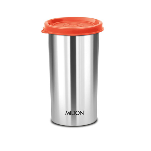 MILTON Stainless Steel Tumbler with Lid, 415 ml, Piece, Assorted