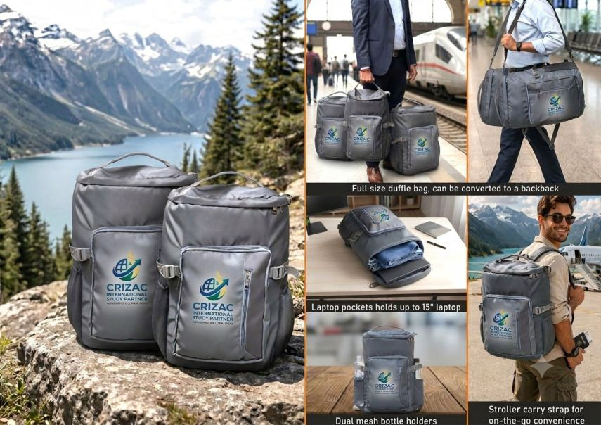 Versatile Convertible Duffel Backpack CI IMP 1180 by Indian Corporate Gift ICG