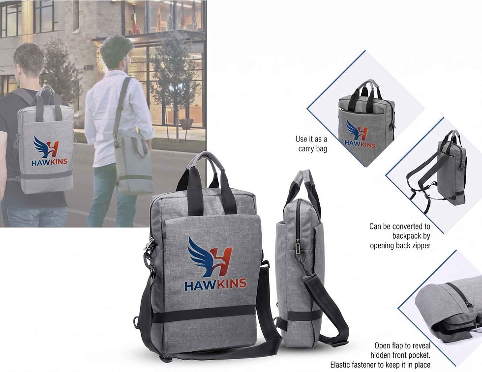 Flappy Convertible 2-in-1 Laptop Sling & Backpack (CI-IMP-1206) – by ICG