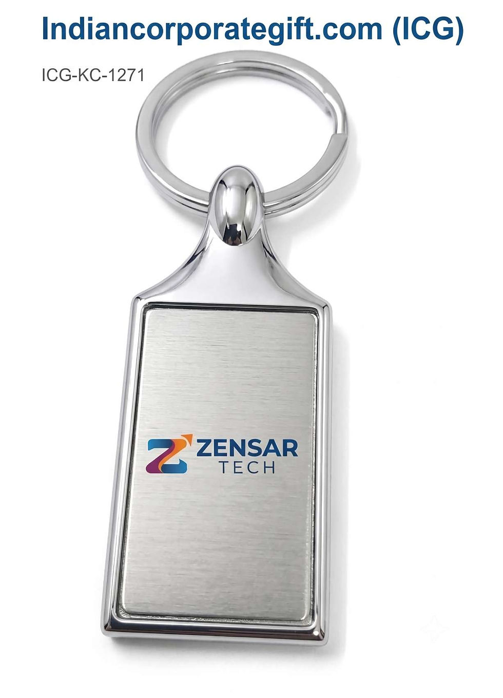Premium Metal Rectangular Keychain ICG-KC-1271 at Factory Rates in Bangalore