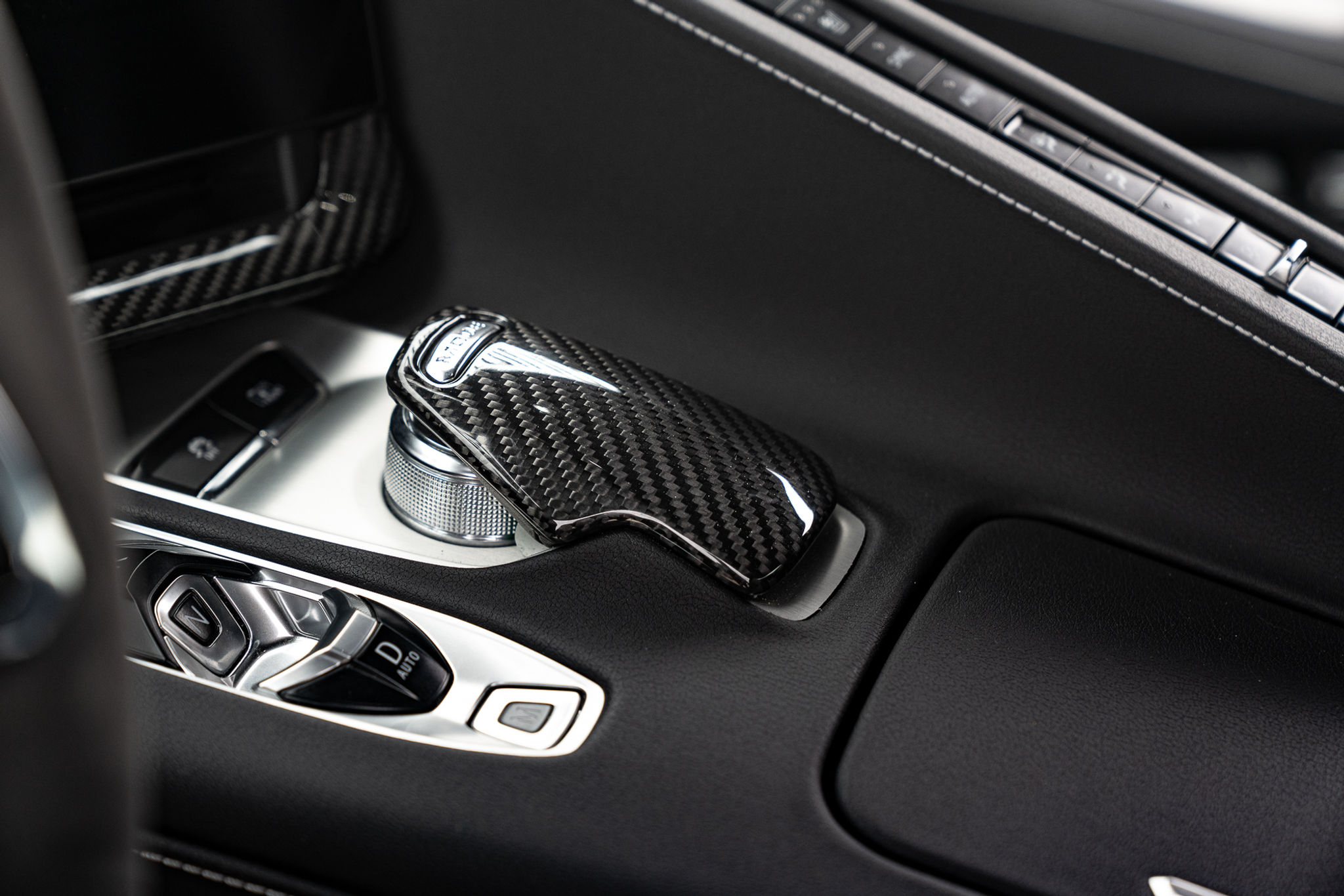 C8 CORVETTE CARBON FIBER MODE SELECTOR TRIM COVER