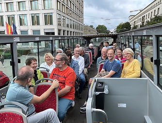 Baugruppe bei einer Hop on Hop of tour in Karlsruhe