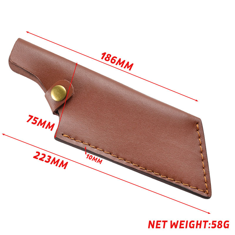 Thumbnail: 5.5-inch butcher knife with thick 5Cr15Mov steel blade and ergonomic rosewood handle, designed for meat prep, outdoor cooking