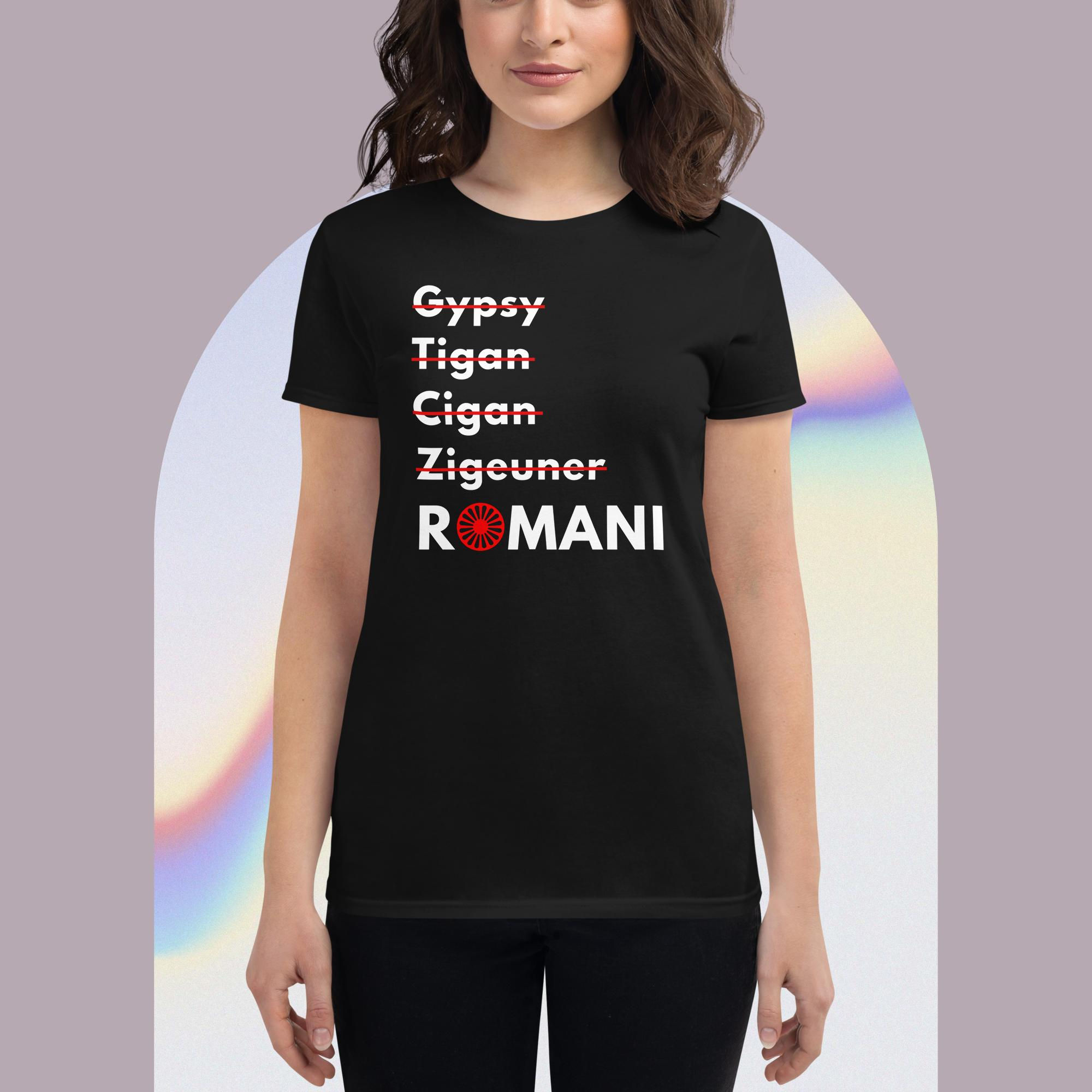 Don't Say Gypsy women's fitted t-shirt