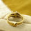 Thumbnail: 14k Vintage Yellow Gold Marquise Baguette Diamond Ring Soldered Wedding Set Sz 6