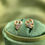 Thumbnail: 10k Solid Yellow Gold Heart Studs 14 Diamonds .2ct total 1.9g. NO backs
