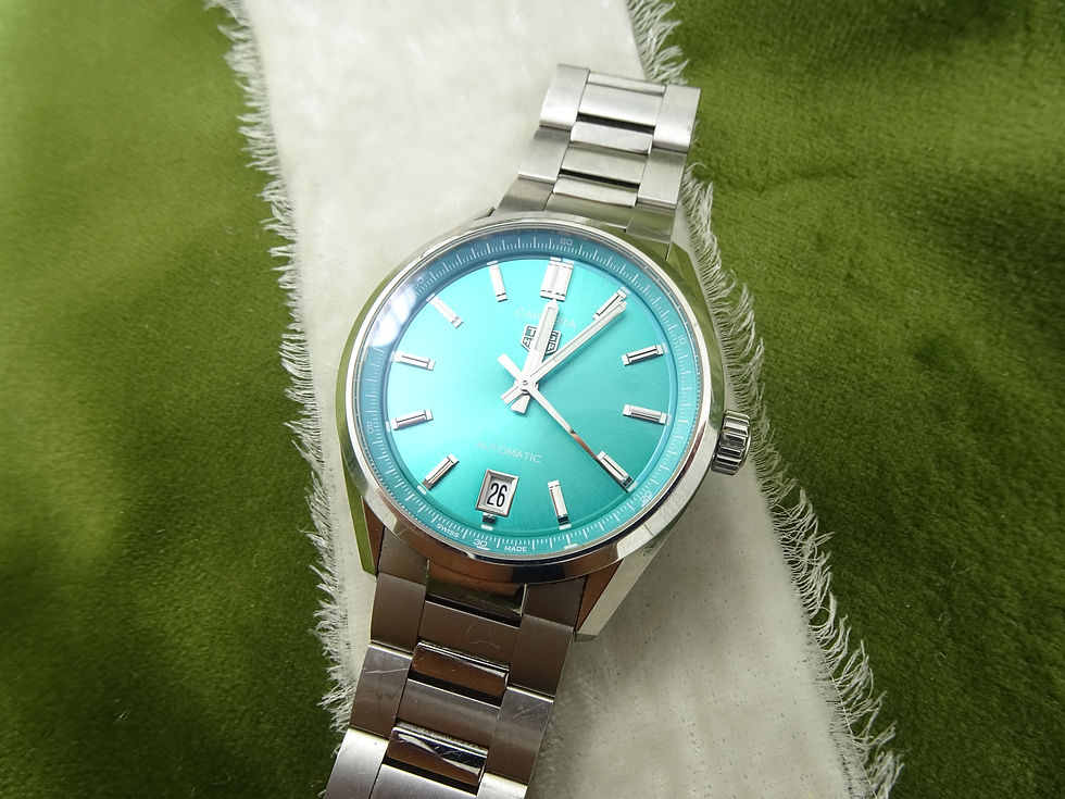 Thumbnail: Heuer Carrera Date Automatic Turquoise Women's Watch Office 36mm WBN2316.BA0001