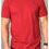 Thumbnail: Men's ORGANIC Wave Logo Crew - Dark Red (D25)