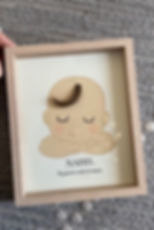 illustration bébé première mèche de cheveux souvenir