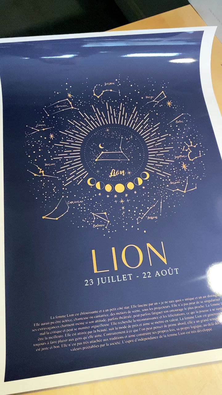 Miniature : Poster personnalisé astro balance