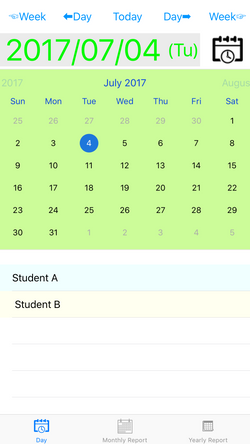 Select specific day using calendar