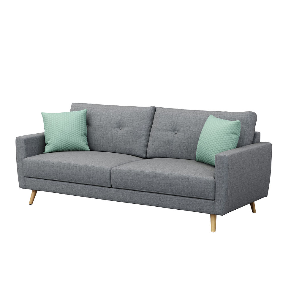 Sofa MANDY 3-Sitzer grau