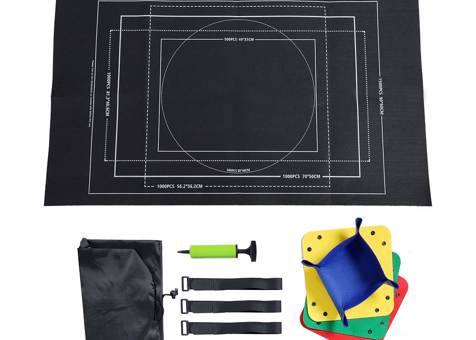 Puzzlematte aufrollbar schwarz