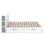 Miniaturbild: Bett Holz MARGARET mit Stauraum und Schubladen 140 x 200 cm weiss
