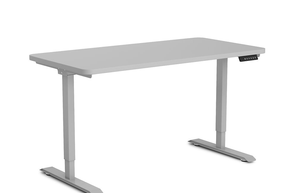 Stehpult elektrisch PREMIUM grau 120 x 60 cm