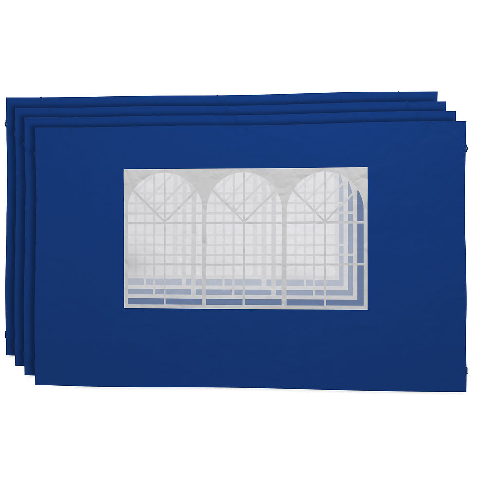 Seitenwände für Faltpavillon MELODY blau 4 Stk.