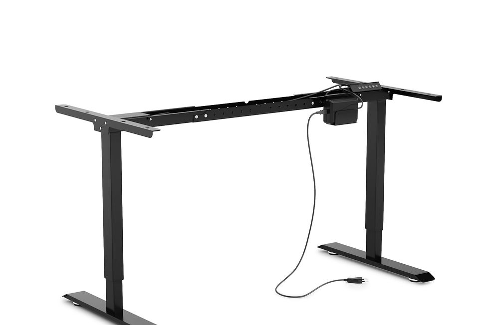 Tischgestell Stehpult elektrisch schwarz 140 - 160 cm