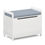 Miniaturbild: Sitzbank mit Stauraum 86 x 38 x 54 cm weiss