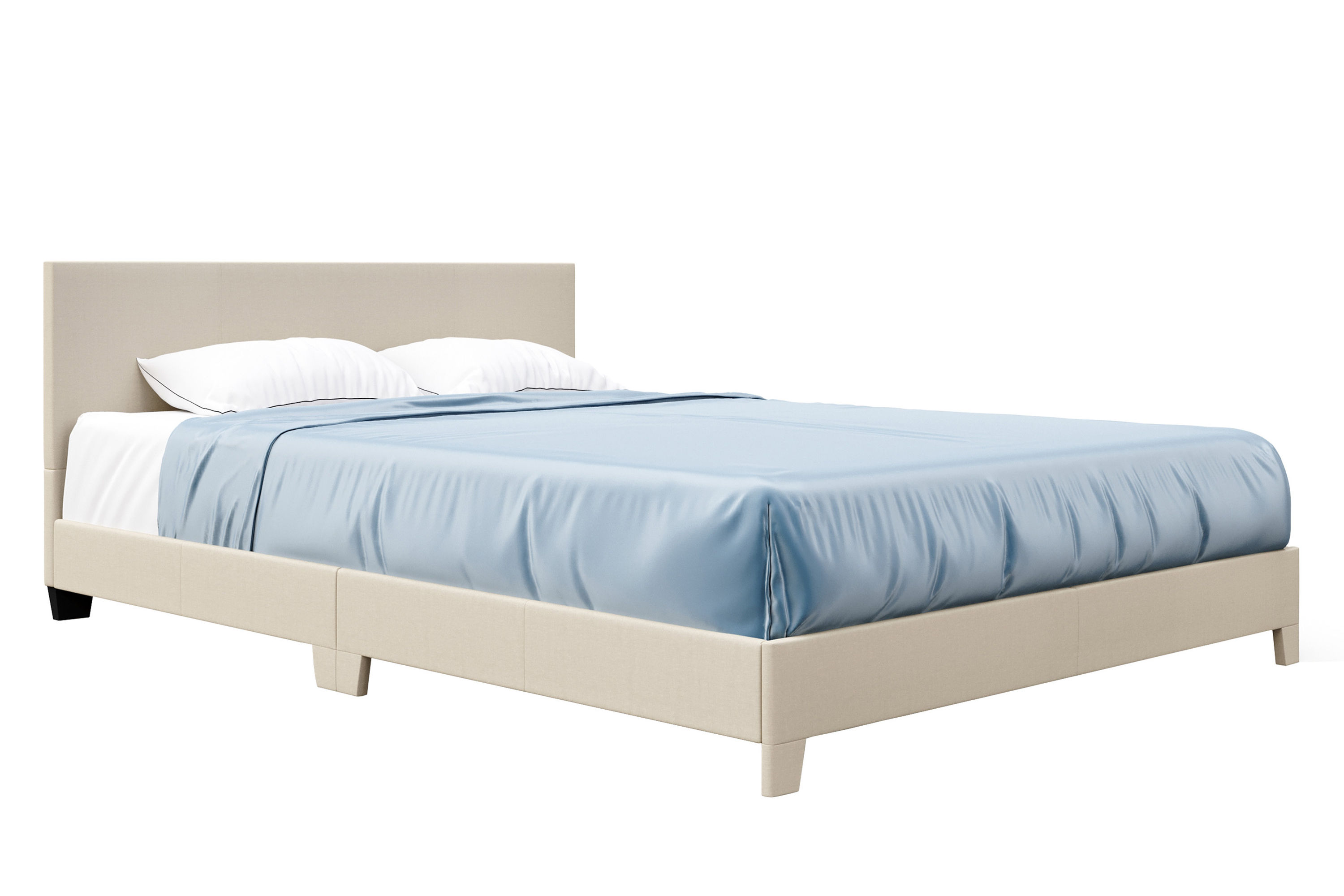 Polsterbett JUNA 140 x 200 cm beige