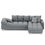 Miniaturbild: Ecksofa SUMMER rechts grau