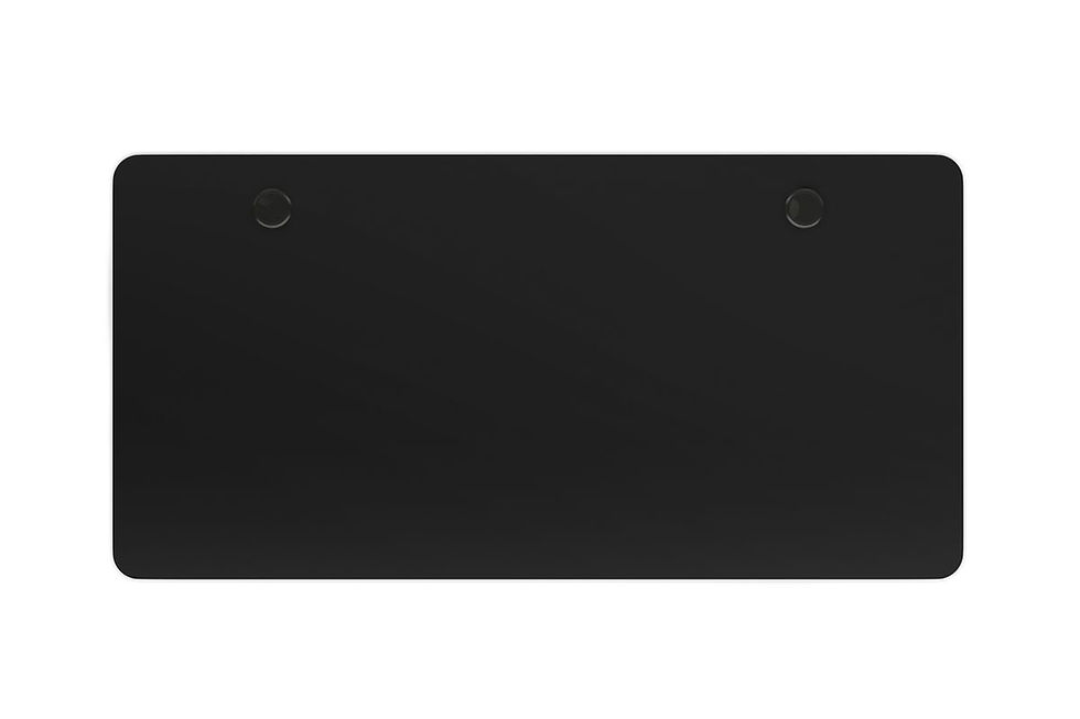 Tischplatte Stehpult mit Kabeldurchlass schwarz 160 x 80 cm