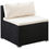 Miniaturbild: Rattanlounge FARO schwarz/beige