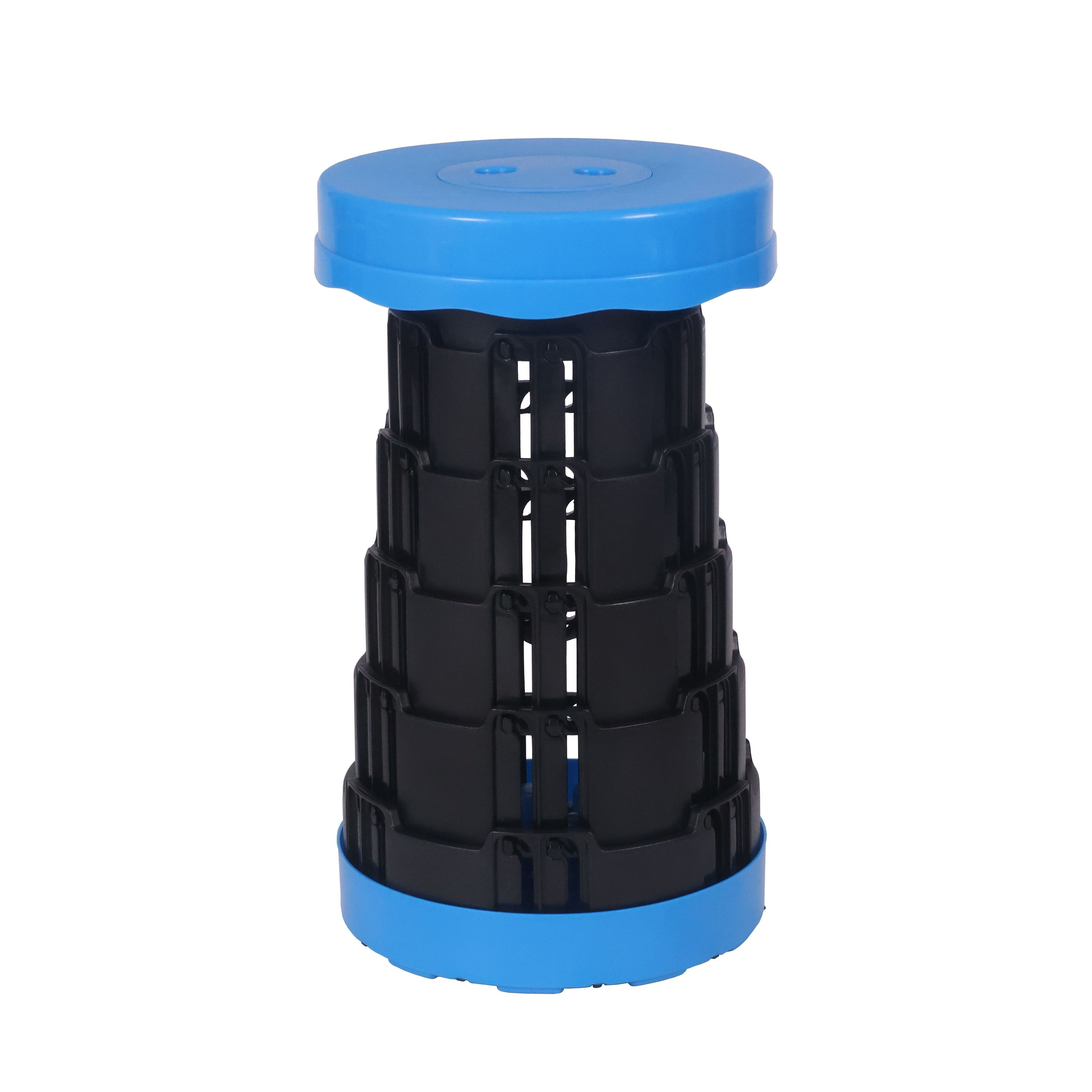 Klapphocker höhenverstellbar schwarz/blau