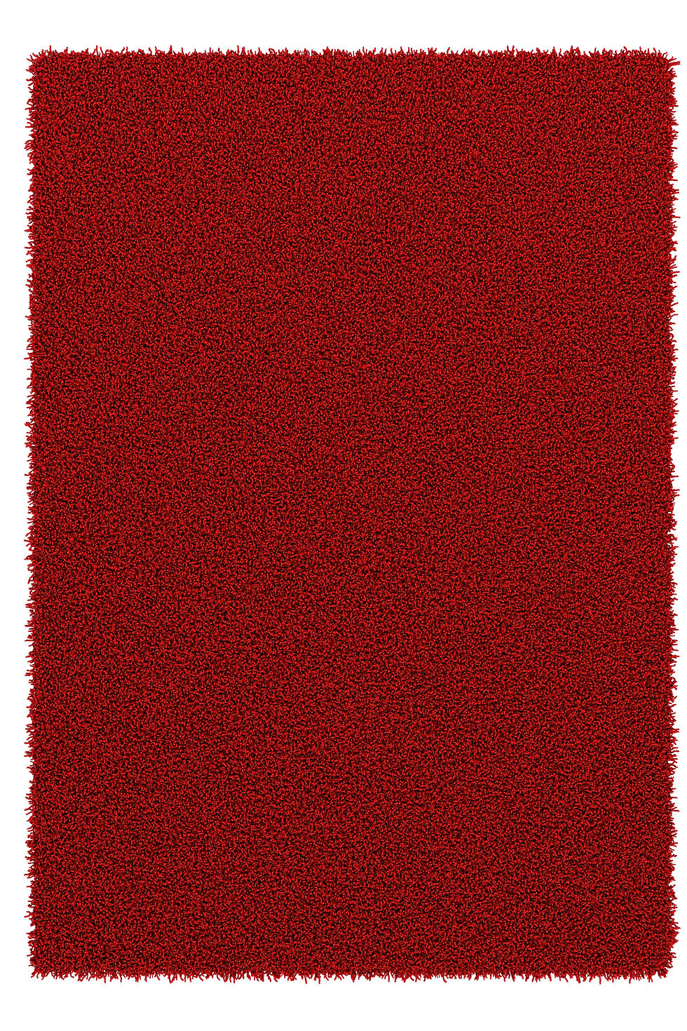Hochflor Teppich 240 x 340 cm rot