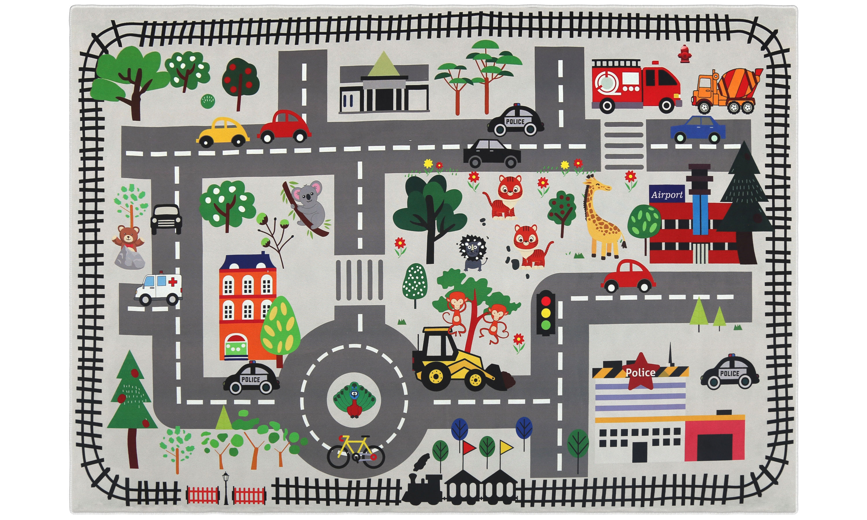 Spielteppich ROAD 200 x 140 cm