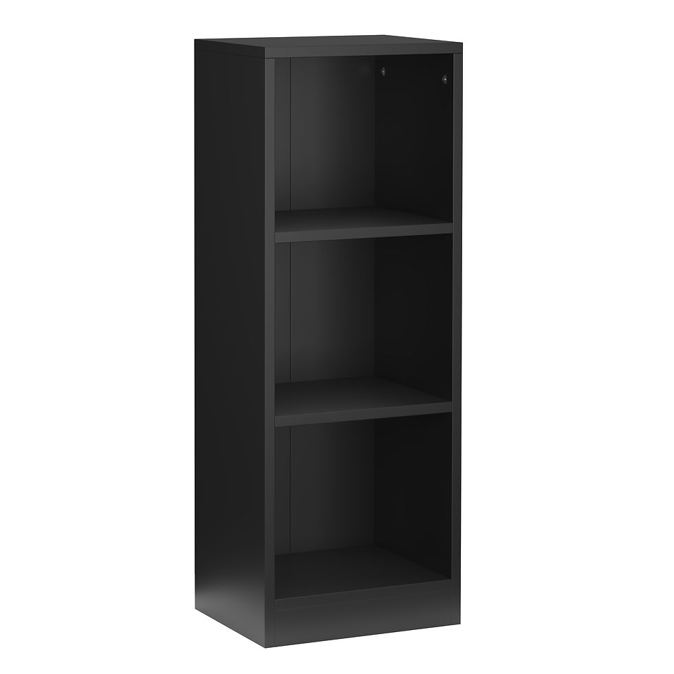 Bücherregal TAINARA 3 Fächer 30 x 80 cm schwarz