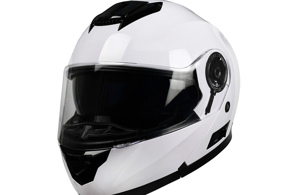 Motorrad Klapphelm weiss Grösse 61