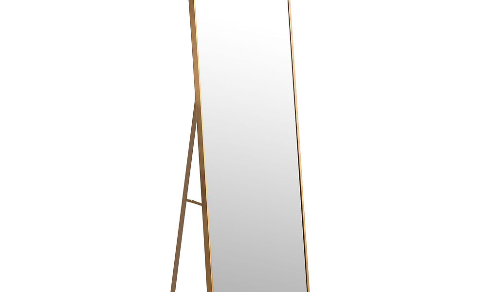 Standspiegel 48 x 160 cm gold