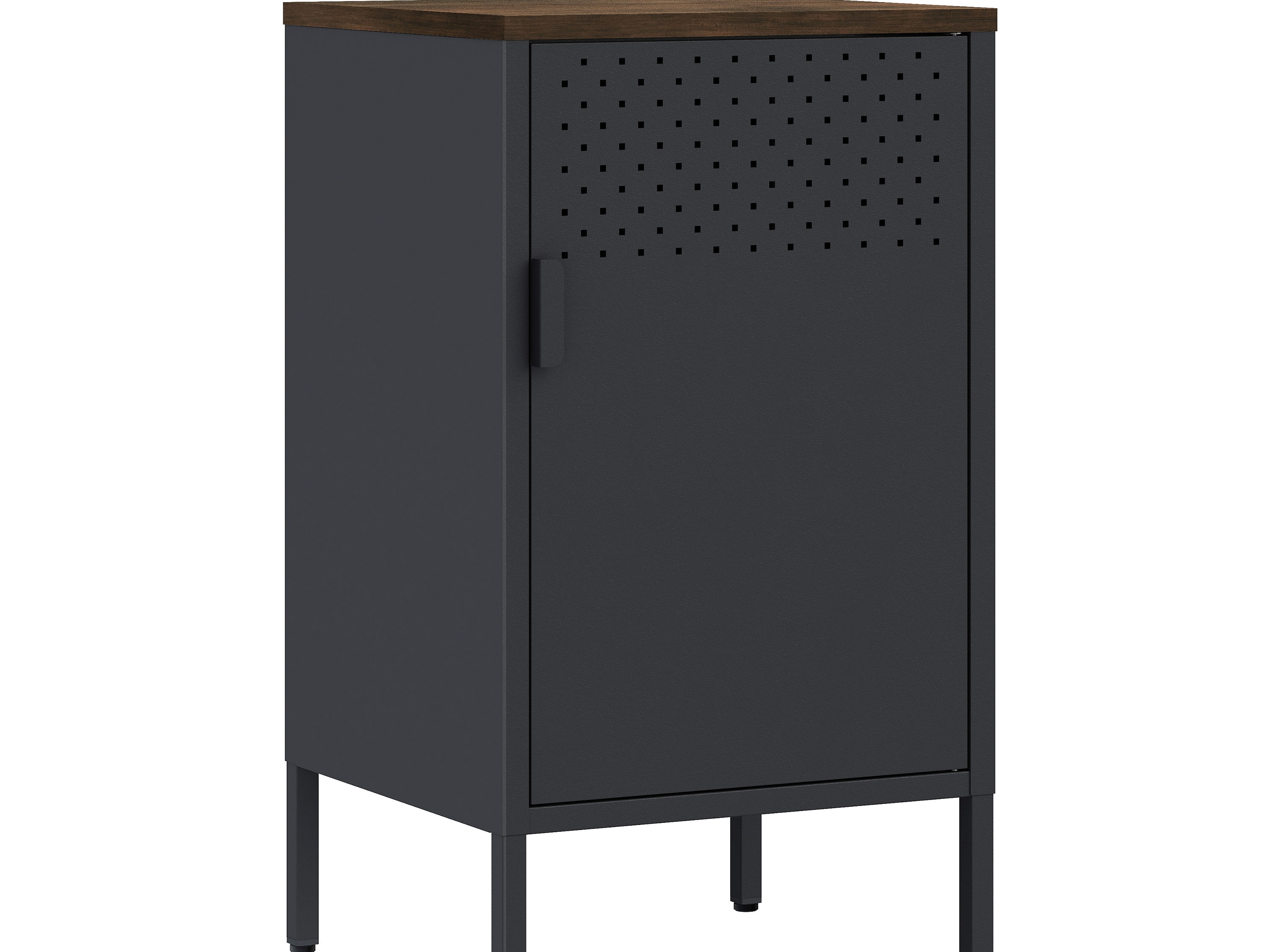 Nachttisch Metall AMET 40 x 76 cm schwarz