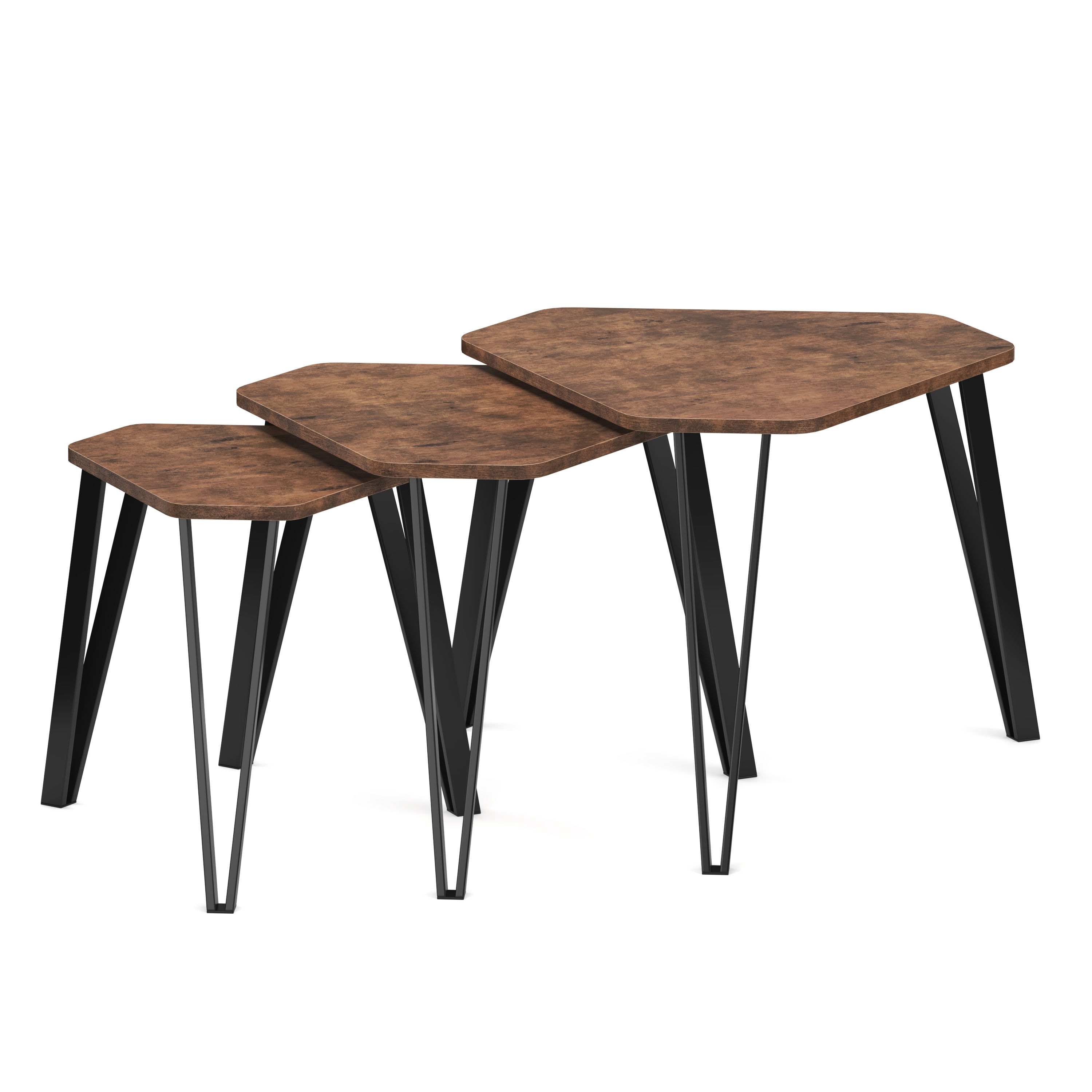 Beistelltisch Vintage BONITA 3-teilig