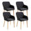 Miniaturbild: Esszimmerstuhl FABIO 4er Set schwarz