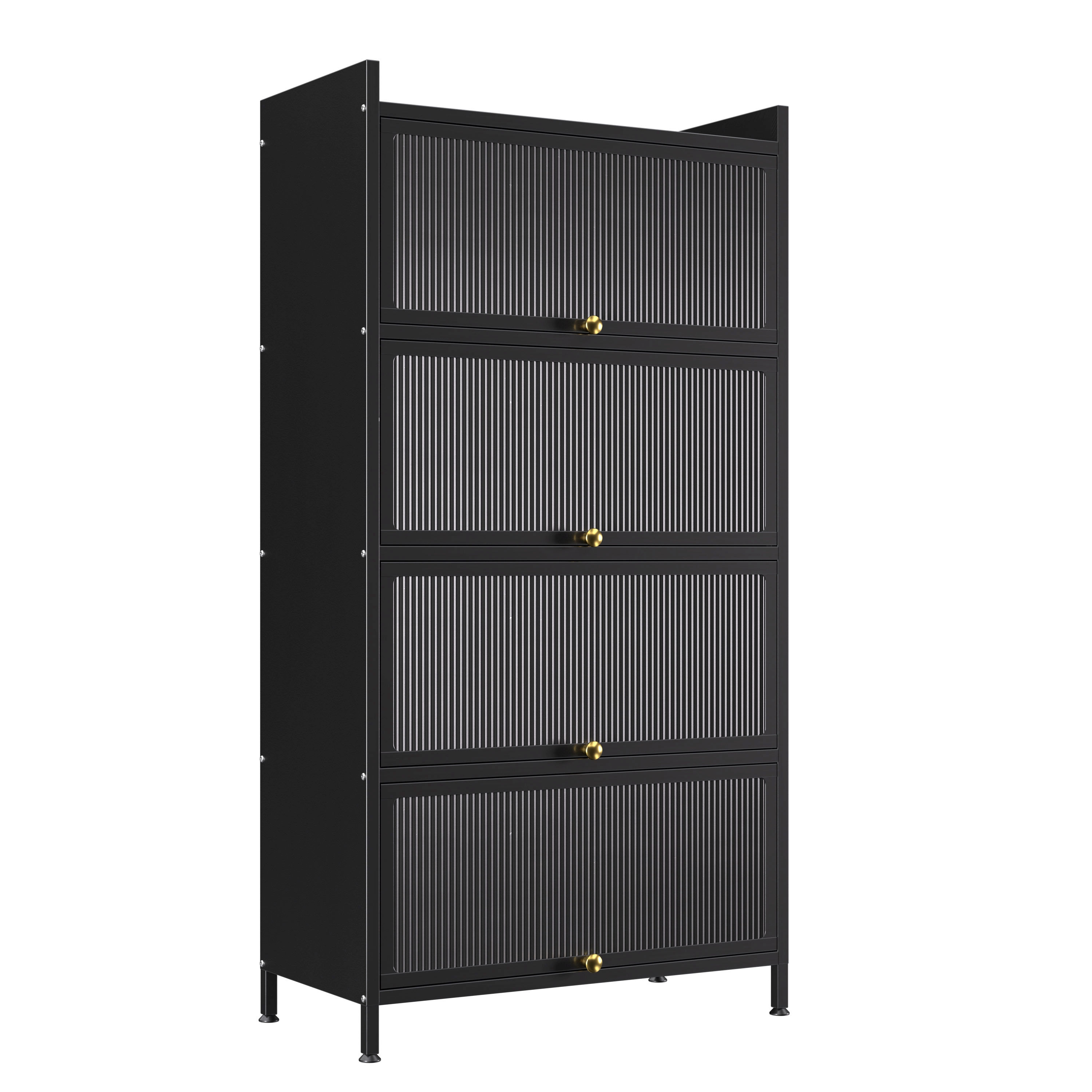 Küchenregal Metall 70 x 142 cm schwarz