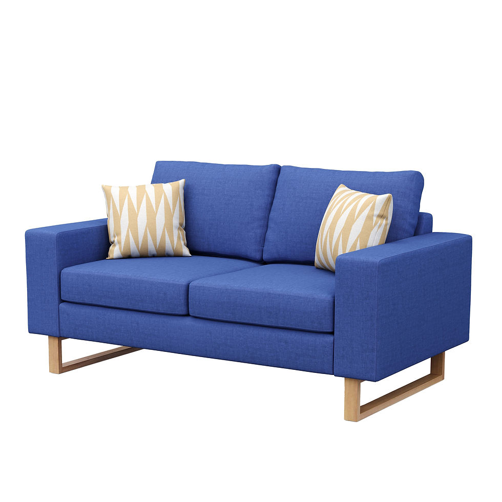 Sofa RONNY 2-Sitzer blau