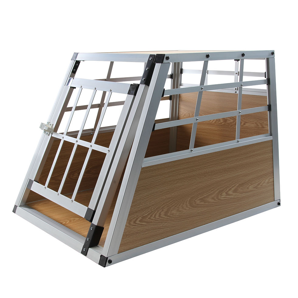 Hundebox Alu S hellbraun