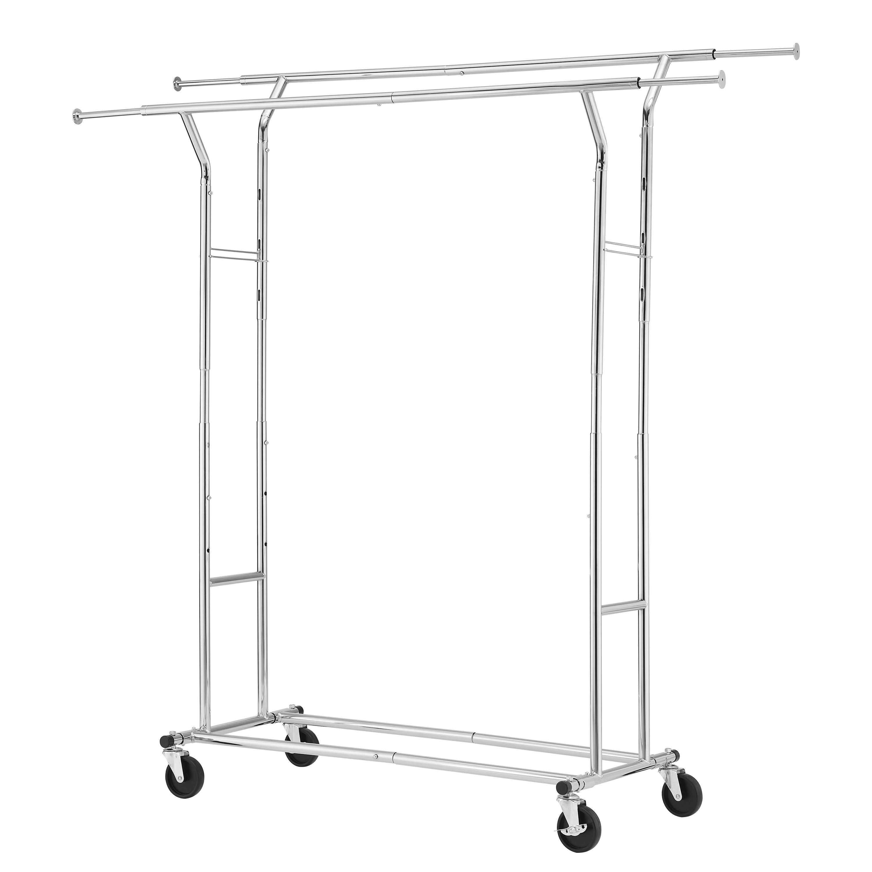 Kleiderständer 2 Stangen bis 136 kg silber