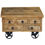 Miniaturbild: Beistelltisch Holz Vintage PITT mit Rollen 70 x 70 x 40 cm