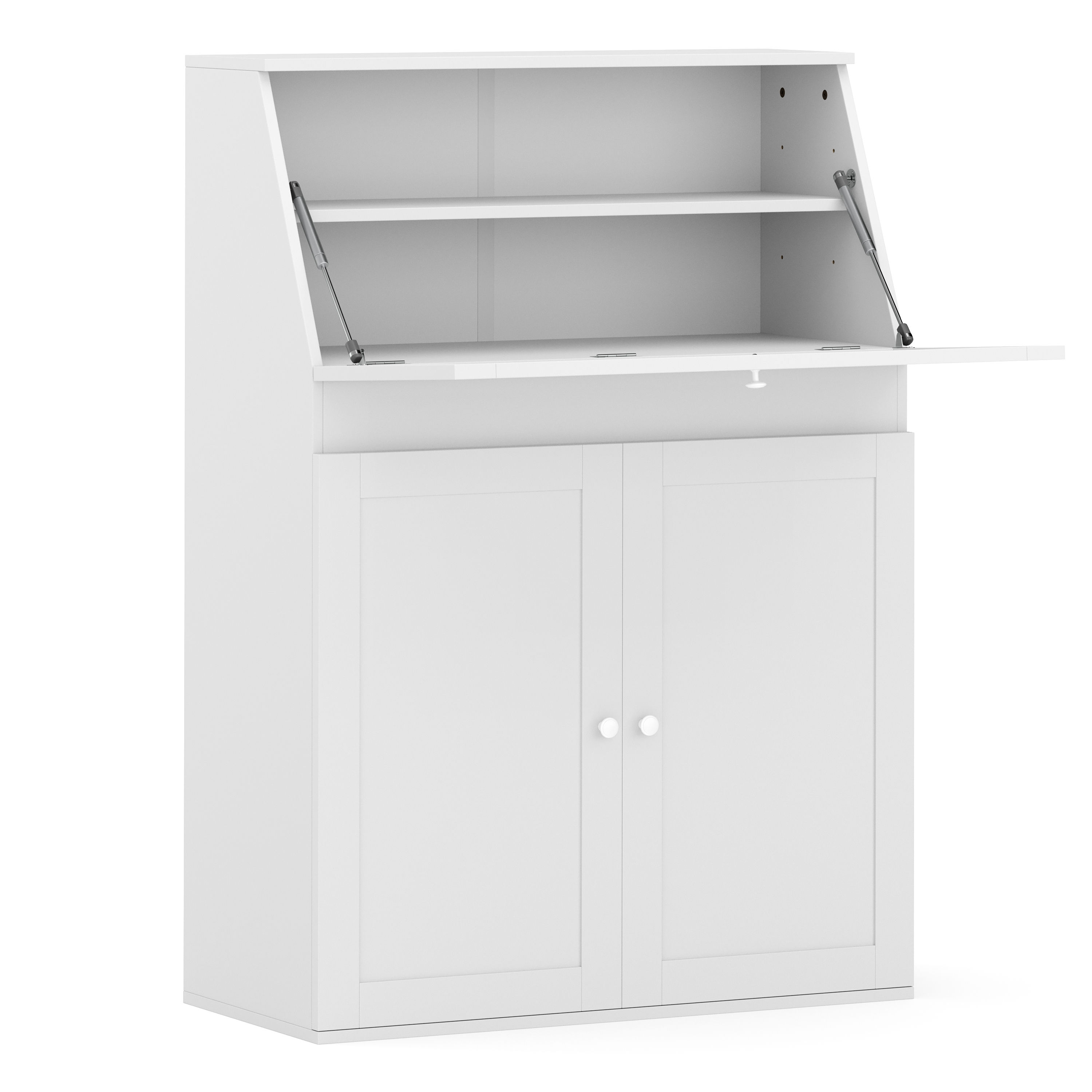 Schreibtisch Sekretär NAIROBI 82 x 38 x 117 cm weiss