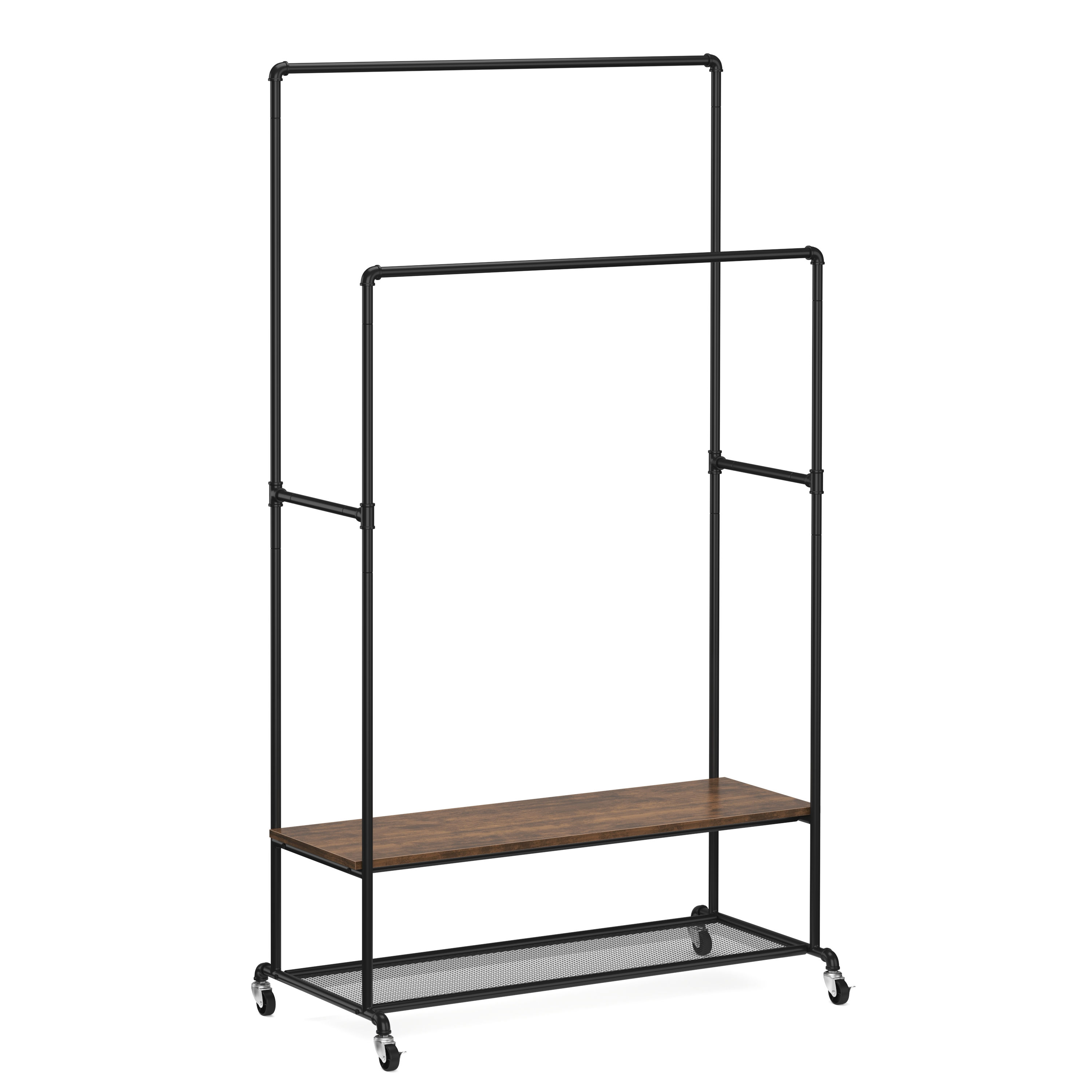 Kleiderständer auf Rollen Industrial METROPOLITAN 100 x 175 cm