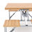 Miniaturbild: Campingtisch Garnitur Holz klappbar 85 cm
