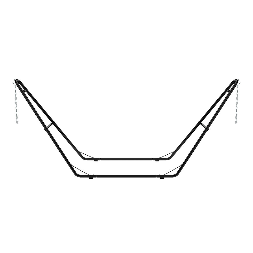 Gestell für Hängematte 325 x 100 cm schwarz