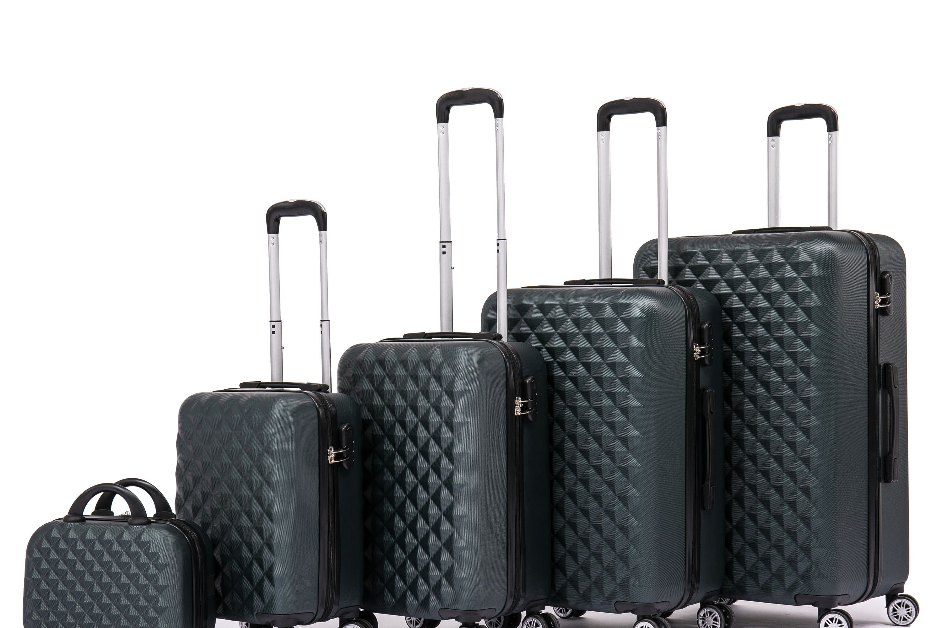 Reisekoffer Hartschalenkoffer AMY 5er Set smaragd